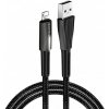 ColorWay kábel USB Apple Lightning (zink alloy + LED) 2.4A 1m, čierny CW-CBUL035-BK