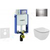 GEBERIT - Kombifix Modul na závesné WC s tlačidlom Sigma30, lesklý chróm/chróm mat + Ideal Standard Tesi - WC a doska 110.302.00.5 NF6