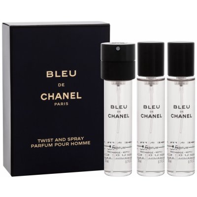 Chanel Bleu de Chanel parfum 3x20ml, Náplň pre mužov