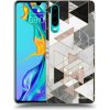 Picasee silikónový čierny obal pre Huawei P30 - Light geometry