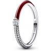 Pandora Moderný strieborný prsteň so zirkónmi Me 192528C01 52 mm