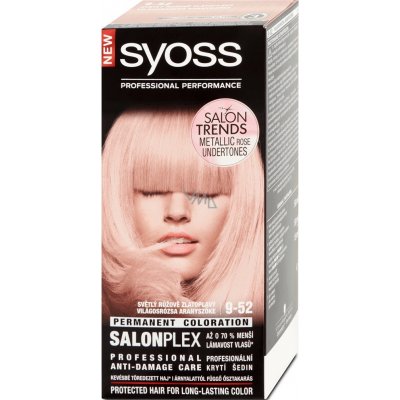 Syoss Color SalonPlex farba na vlasy 9-52 Růžově zlatoplavý