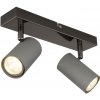 GLOBO 57911-2S ROBBY stropné bodové svietidlo/spot 2xGU10 šedá