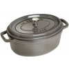 Staub Hrniec oválny 31 cm 5,5 l sivý