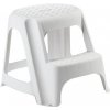 Stúpadlo plastové, 2 stupne, biele