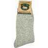 Ponožky Tučík z ovčej vlny svetlo šedá - Voľný lem / Udržujú teplo a prekrvujú Veľkosť EU 43 - 47
