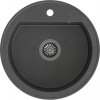 Steiner Cuba 210 Steingrane Sink. Černá žula 1 komora b/o (f. 51x18) s drenáží
