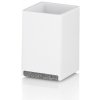KELA Pohár Cube polyresin biela KL-23692