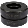 Náhradné čeľuste k lisovacím kliešťam YT-21735 typ U 20mm