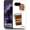 Picasee silikónový čierny obal pre Google Pixel 8a - Cute coffee