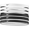 Nike Flex Classic Headbands 6PK biela/čierna/biela