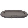 STRONG Edition oválny vankúš SAMOA s okrajom, 80 x 60 cm, sivá