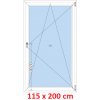 Soft Plastové okno 115x200 cm, otváravé a sklopné