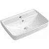Aqualine Keramika - Umývadlo, 60x40 cm, s prepadom, otvor na batériu, biela TU0351