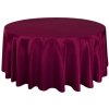 Saténový ubrus na kulaté stoly (průměr 274 cm) Farba obrusu: BORDÓ