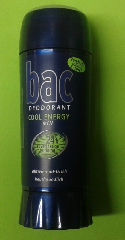 BAC Cool Energy Men deostick bez obsahu hliníka 40 ml