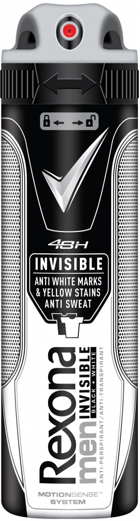 Rexona Men Invisible Black + White deospray 150 ml