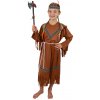Detský kostým indiánka s čelenkou a perím (M)