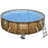 Bazén BESTWAY Power Steel Wood Swim Vista 488 x 122 cm s príslušenstvom 56725