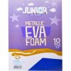 JUNIOR Metallic Eva Foam, dekoračná pena A4 2mm metalická modrá (10ks)