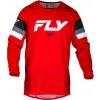 dres KINETIC PRIX, FLY RACING - USA (červená/šedá/bílá, vel. 2XL)