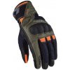 LS2 AIR RAPTOR MAN GLOVES GREEN BLUE HV ORANGE - M