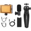Puluz statív + LED lampa + mikrofón + svorka na telefón PKT3132B 028636