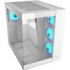 COUGAR PC skříň FV150 RGB White Mid tower Dual-Chamber ATX glass, 4x 120mm ARGB fans