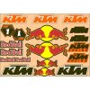 Nálepky moto KTM RedBull (Sada nálepiek)