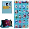 Peňaženkové puzdro Lovely Cartoon Owls na ALCATEL ONETOUCH 6045Y IDOL 3 (5.5)
