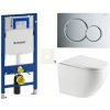 Závesný WC set Geberit do ľahkých stien / predstenová SAT SIKOGESTOR67S01CR