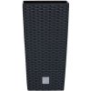 Květináč Prosperplast Rato square 26,5 x 26,5 x 50 cm antracit