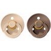 Cumlíky BIBS Colour okrúhle veľkosť 3 Vanilla-Dark Oak