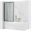 REA-K7390 - Vaňová zástena LAGOS 140x80 cm čierna/číra REA-K7390 + záruka 3 roky zadarmo