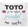 Sablio Deka Toto je ten najlepší priateľ na svete: 150x120 cm