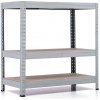 Policový regál Trestles RH 1000x900x500, nosnosť 1050 kg, 3 police Farba: sivá, Typ police: drevená MDF 5,4 mm