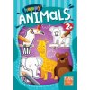 Happy Animals omaľovanka autor neuvedený