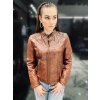 Max Original Leather Dámska kožená bunda ALICE (2XL 54-56) - Mocca - 2XL