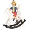 Clayre & Eef Dekorácie Pinocchio na hojdacom koni - 26 * 8 * 29 cm - Clayre & Eef