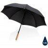 Impact 190T pongee RPET Aware 23 deštník bambusový auto-open černý