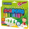 Centropen Foukací fixy Airpens NA TEXTIL 10 barev + 8 šablony