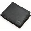 Kvalitná čierna kožená pánska peňaženka na šírku (GPPN517)