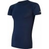 Pánske tričko Sensor Merino Active s výstrihom tmavomodré XXL