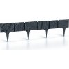 Flexibilné záhradné lemovanie IBST - antracit 3,9m 390cm, antracit