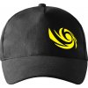 Vortex logo na prsia - Šiltovka so zahnutým šiltom a mosaznou sponou - Univerzálna veľkosť ( Čierna )