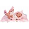 Llorens 73898 NEW BORN DIEVČATKO- realistická bábätko s celovinylovým telom 40 cm