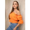 Orange blouse over the shoulder oranžová One size Kesi 5907302233295
