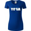 Yoga nápis - Dámske tričko z organickej bavlny Origin (GOTS) - 2XL ( Kráľovská modrá )