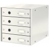 Zásuvkový box Leitz Click & Store 4 zásuvky biely - 1 kus - 1 KS - 4 - uzavreté - Leitz - Biela - laminovaný kartón - 286x282x358 mm - Leitz Click LEITZ