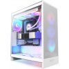 NZXT skříň H7 Flow RGB edition / ATX / 1x360mm RGB core fan/ USB-C / 2x USB / proskl. bočnice / mesh panel / RGB / bílá